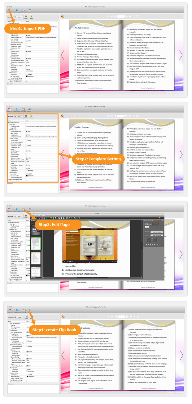 easy_pdf_to_flipbook_pro_mac_steps