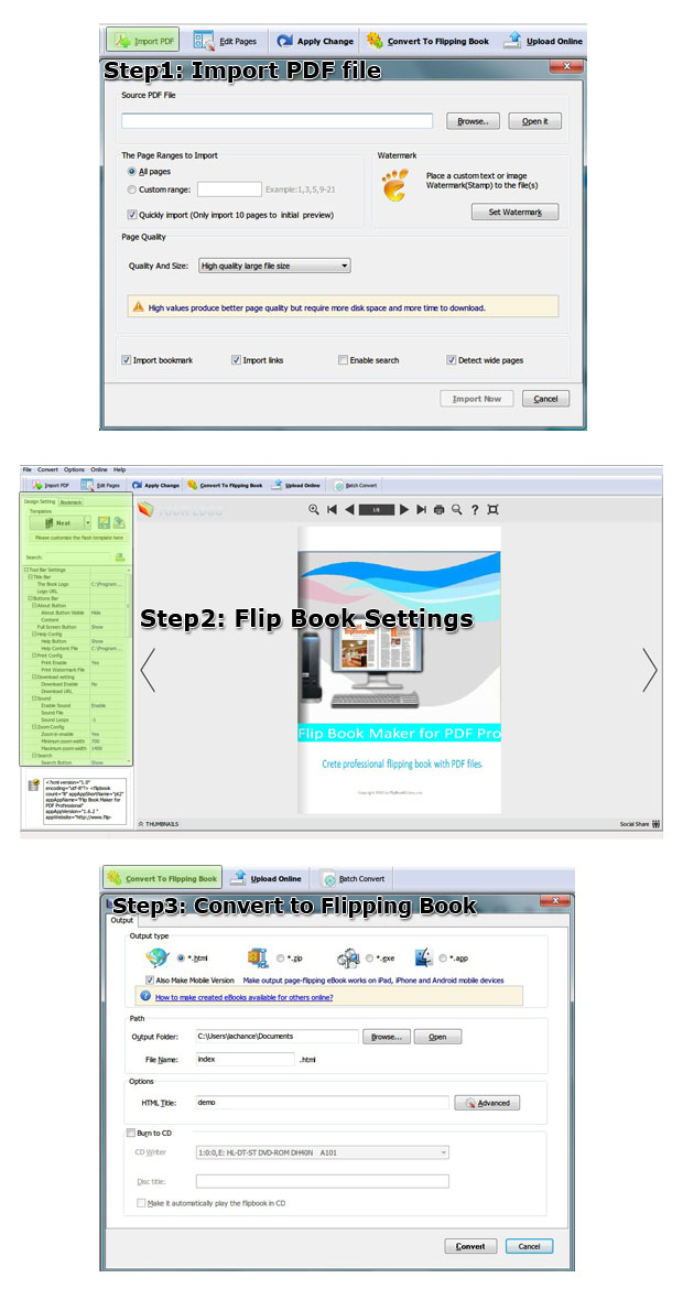 easy_pdf_to_flipbook_pro_steps