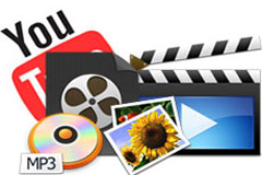 video, flash, audio, images, YouTube video