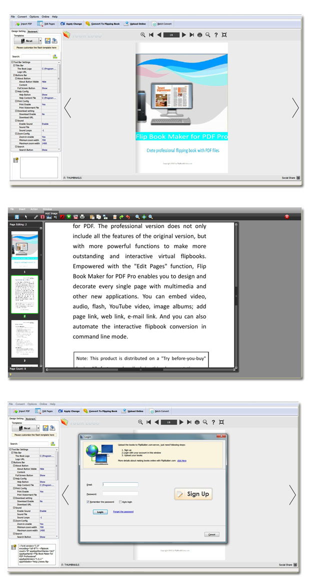 Windows 7 Easy PDF to FlipBook Pro 1.5 full